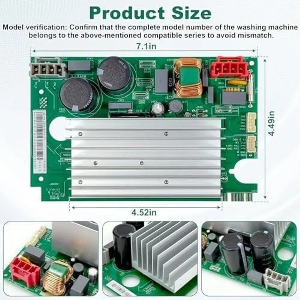 GE Washer Inverter Control Board WH22X38837 WH22X35837 GFW550 GFW650 GFW850